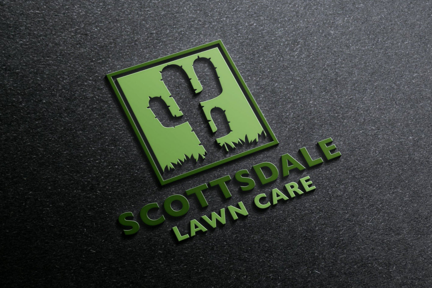 Logo Design - Landscaping Logo | Lawn Care Logo | Cactus Design | Lawn Maintenance Logo | Landscape Design
