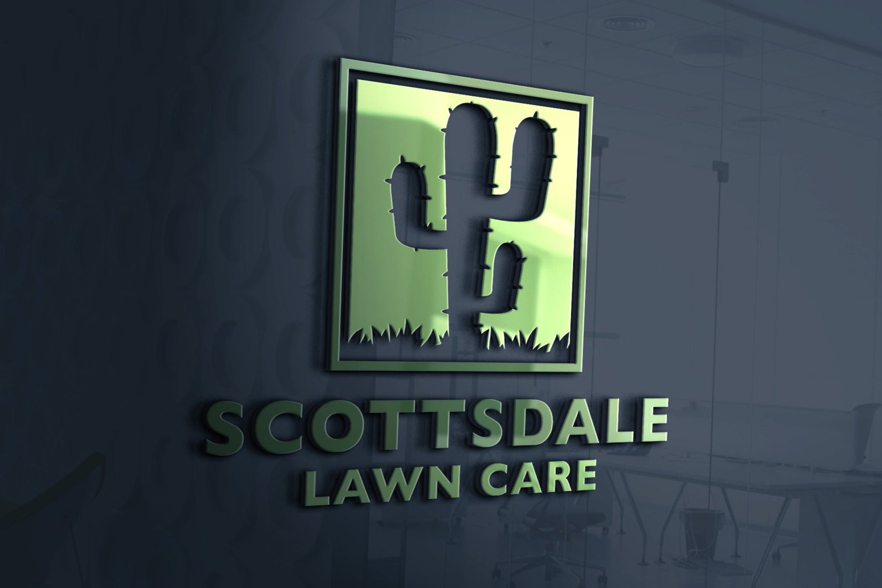 Logo Design - Landscaping Logo | Lawn Care Logo | Cactus Design | Lawn Maintenance Logo | Landscape Design