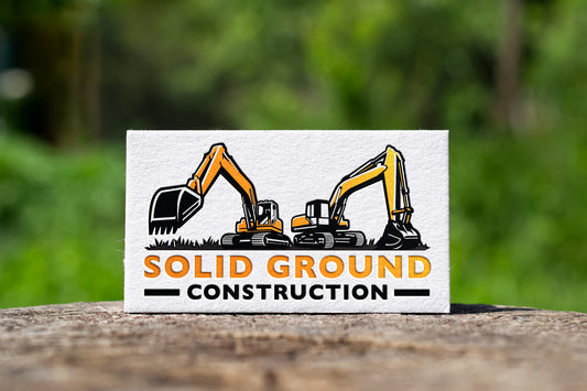 Logo Design - Construction Company Logo | Construction Business Logo | Excavation Logo | Excavator Design