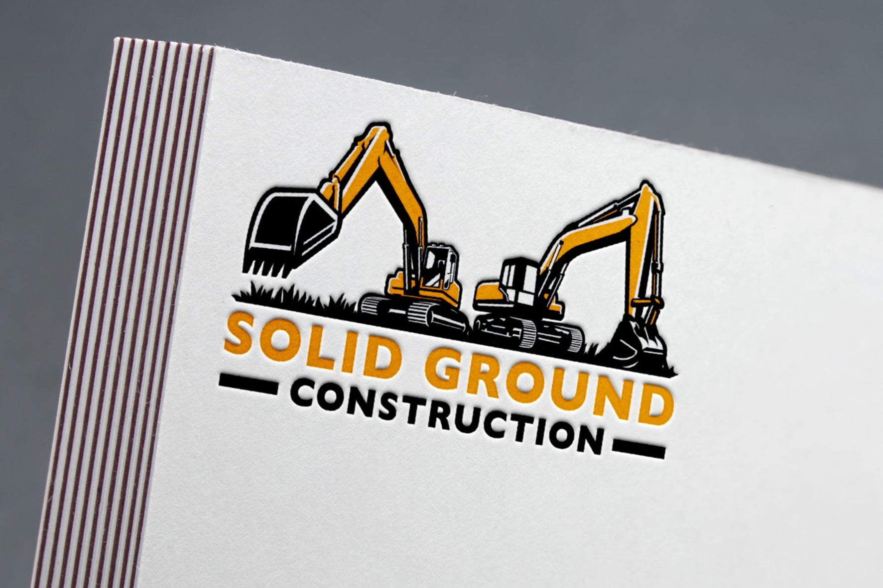 Construction Files Logo Logo Design - Excavation Business Logo | Construction Logo | Excavator ...