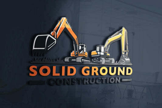 Logo Design - Construction Company Logo | Construction Business Logo | Excavation Logo | Excavator Design