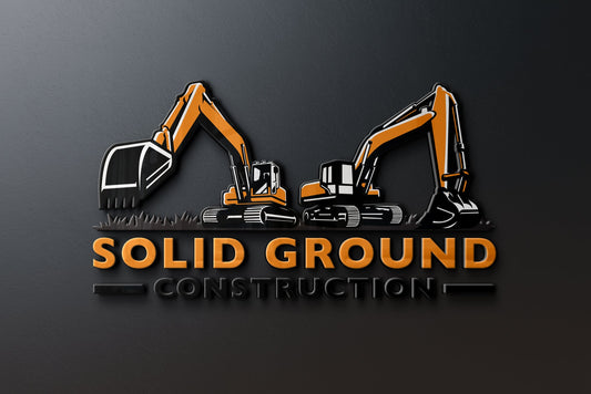 Logo Design - Construction Company Logo | Construction Business Logo | Excavation Logo | Excavator Design