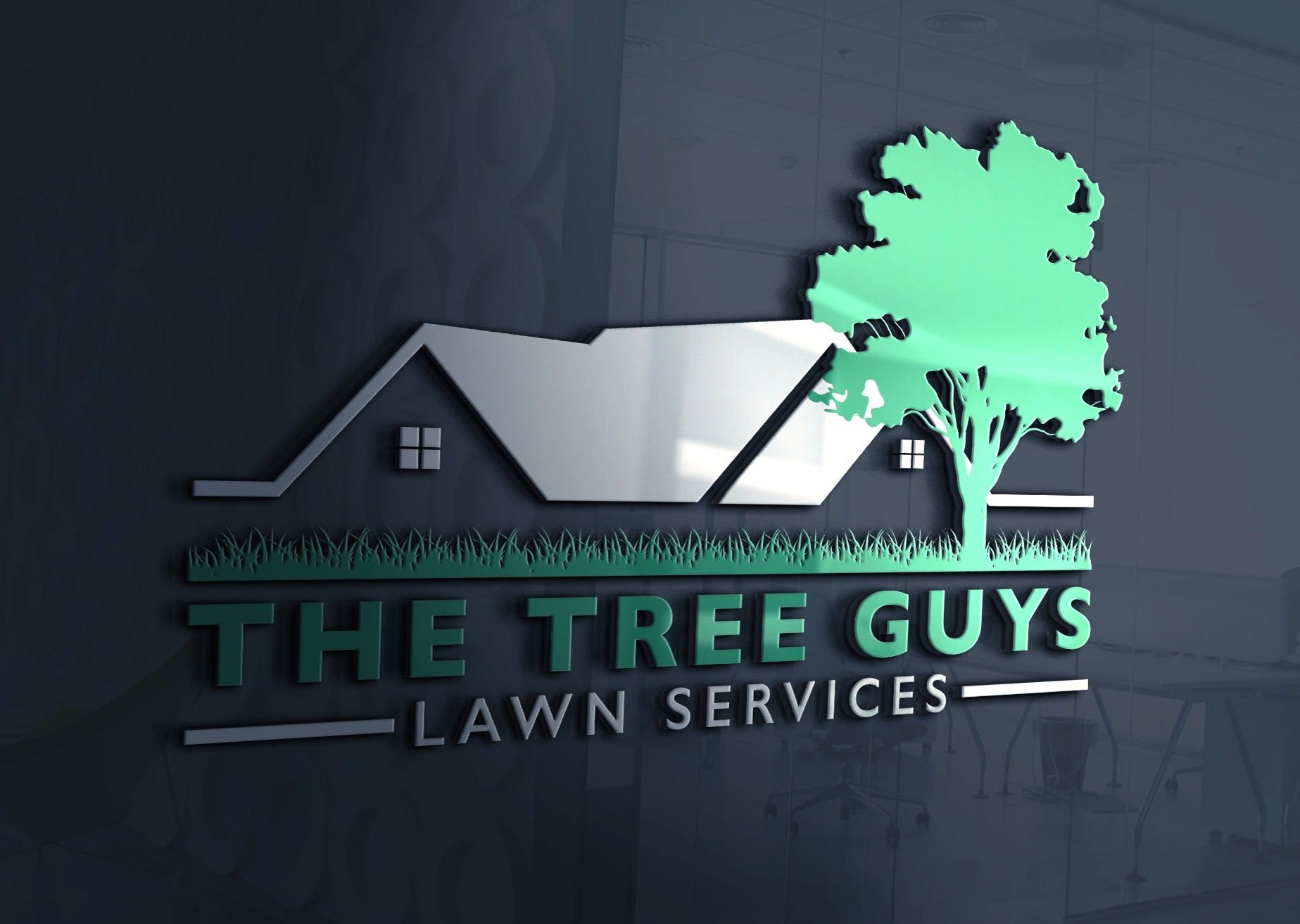 Logo Design - Landscaping Business | Lawn Care Company | Lawn Maintenance | Tree Service | Pine Tree