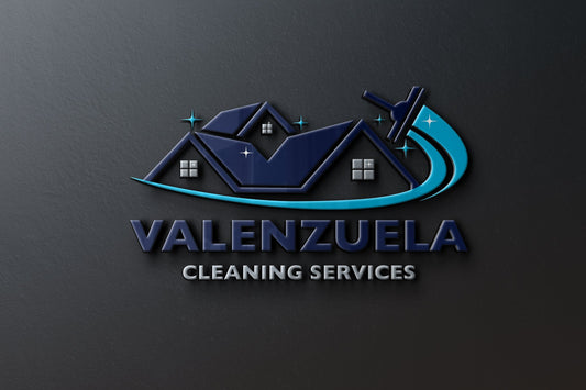 Logo Design - Cleaning Business Logo | House Cleaning Service Logo | Cleaning Services Logo Design 