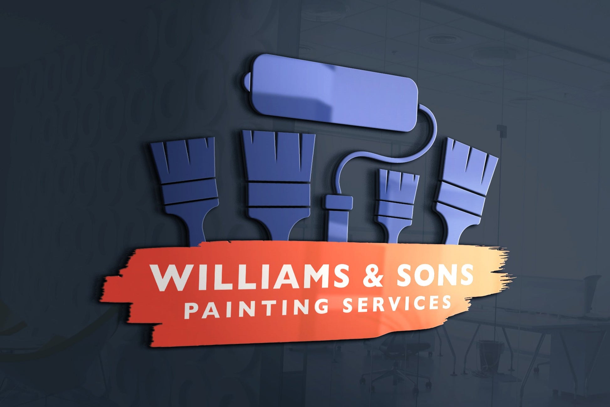 Logo Design - Painting Business Logo | Painting Company Logo | Paint Brush Logo | Remodeling Logo Design