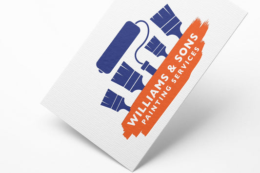 Logo Design - Painting Business Logo | Painting Company Logo | Paint Brush Logo | Remodeling Logo Design