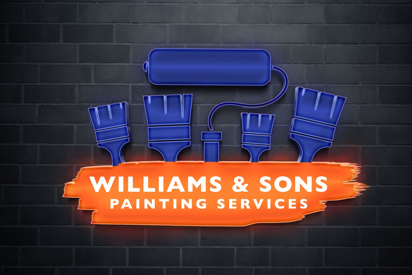 Logo Design - Painting Business Logo | Painting Company Logo | Paint Brush Logo | Remodeling Logo Design