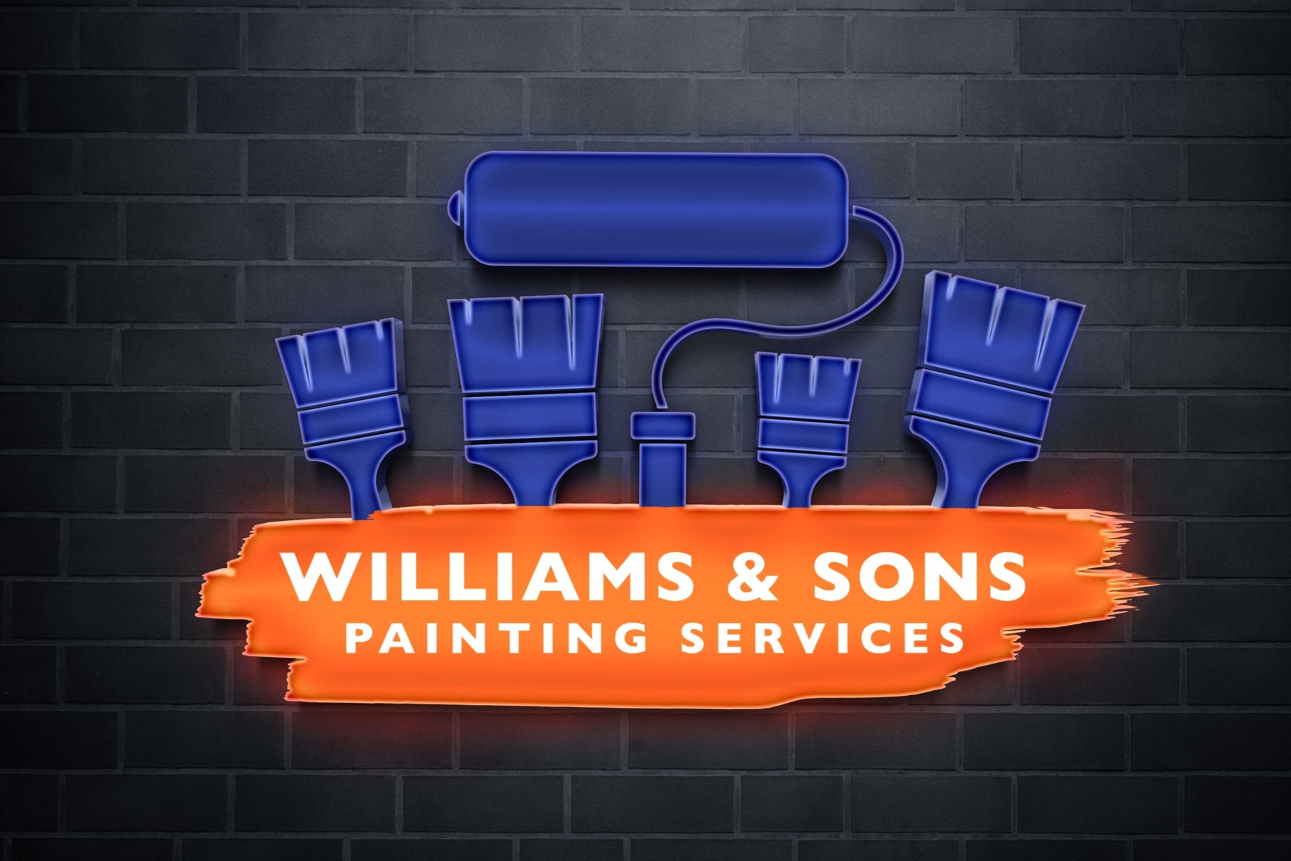 Logo Design - Painting Business Logo | Painting Company Logo | Paint Brush Logo | Remodeling Logo Design
