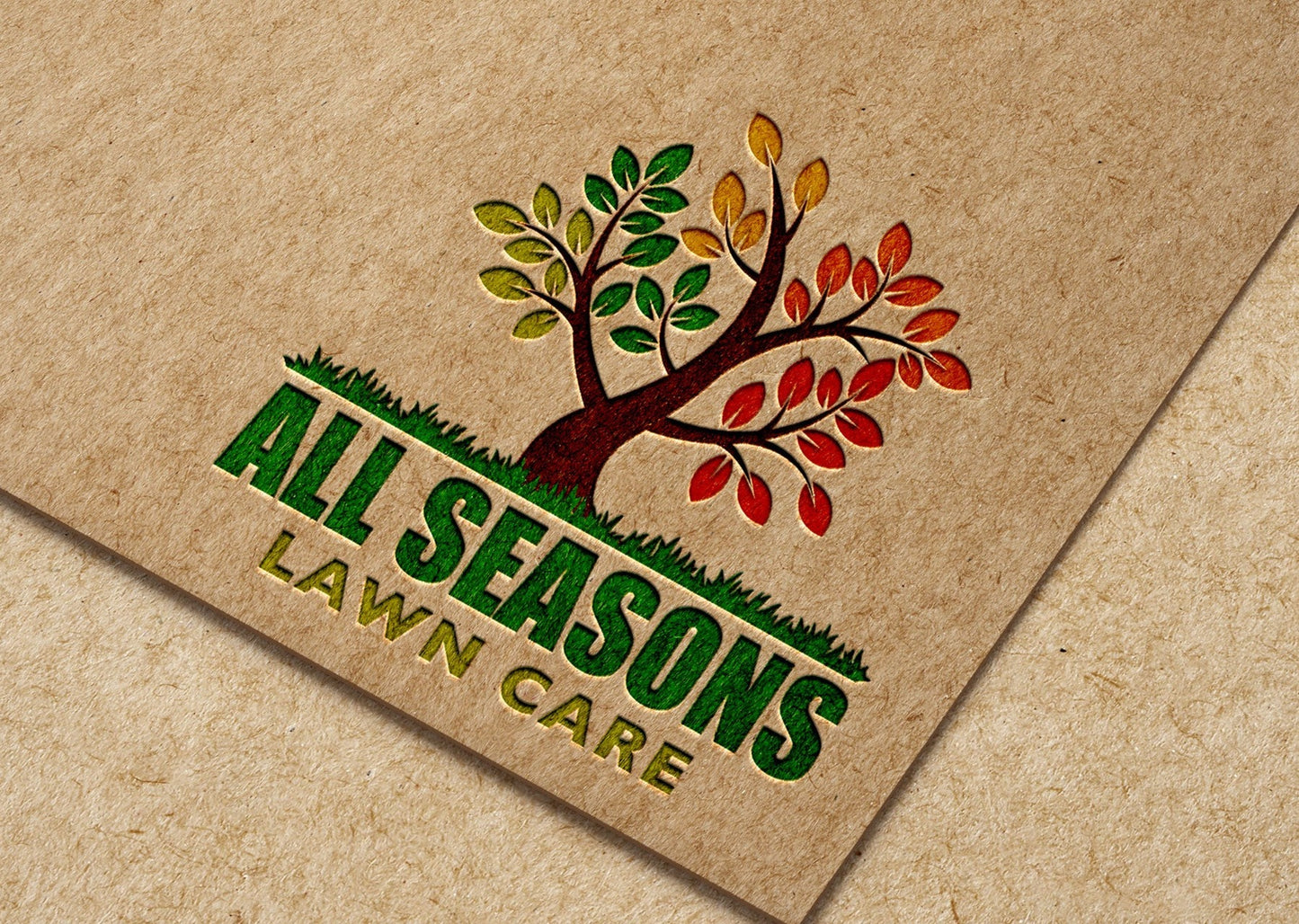 Diseño de logotipos - Empresas de paisajismo | Empresa de cuidado del césped | Mantenimiento del césped | Servicio de árboles