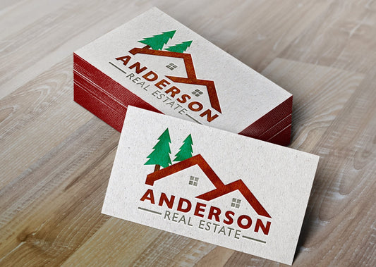 Logo Design Real Estate Realtor Property Management Construction Roofing Tree