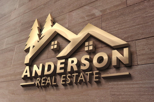 Logo Design Real Estate Realtor Property Management Construction Roofing Tree