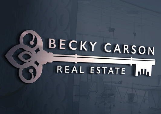 Real Estate Logo Realtor Design Branding Vintage Key Logo Business
