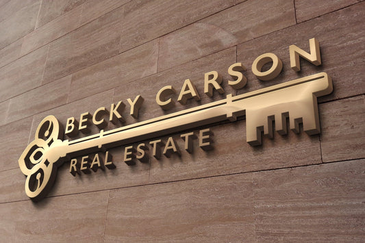 Real Estate Logo Realtor Design Branding Vintage Key Logo Business