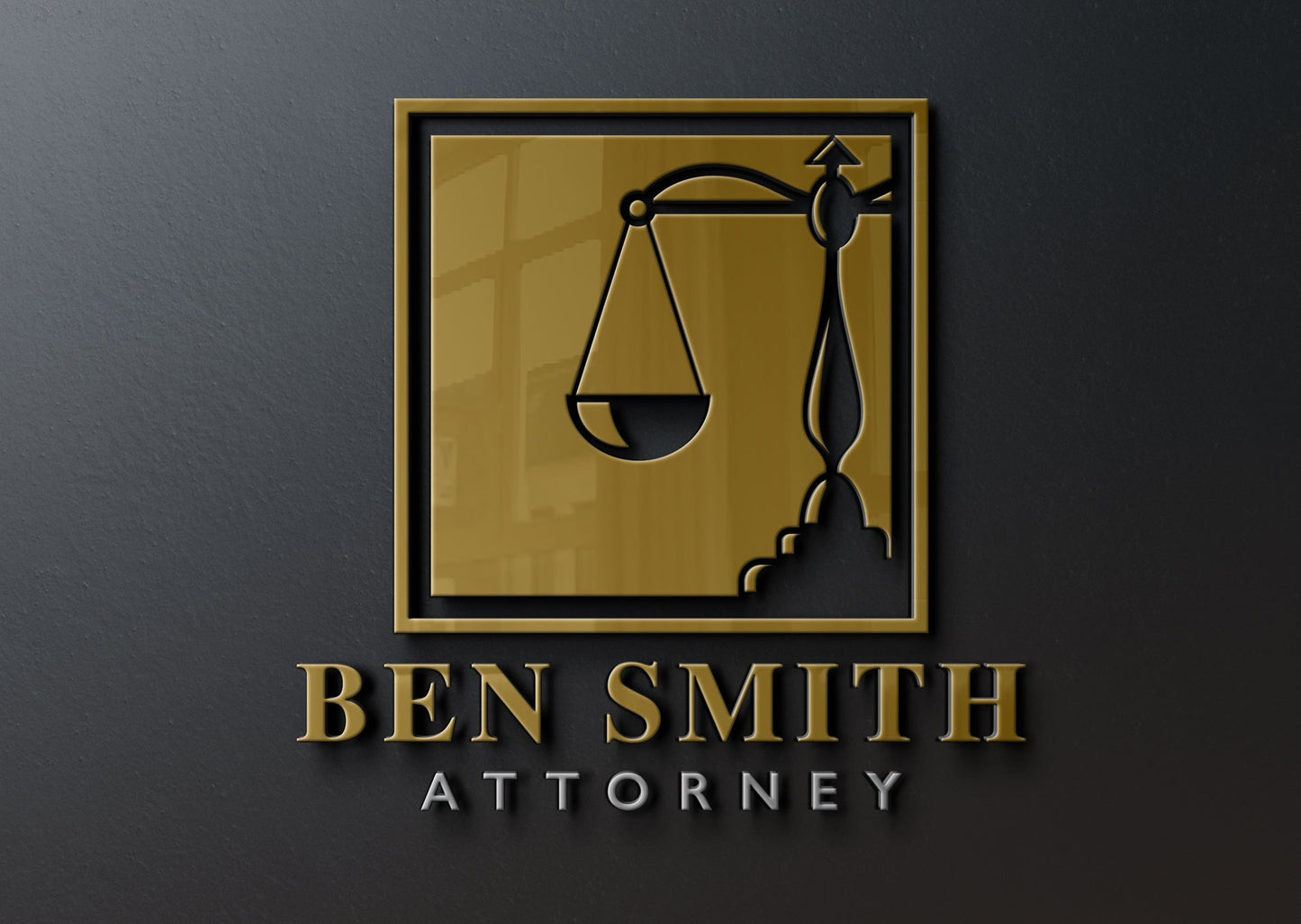 Logo Design lawyer law office attorney at law branding design