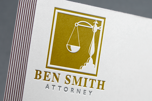 Logo Design lawyer law office attorney at law branding design