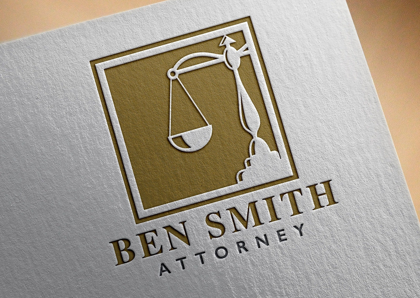 Logo Design lawyer law office attorney at law branding design