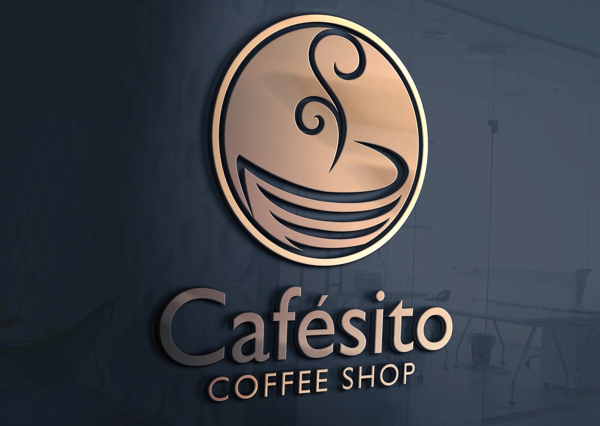 Logo Design - Coffee Shop, Cafe Shop, Coffee Cup, Cafe