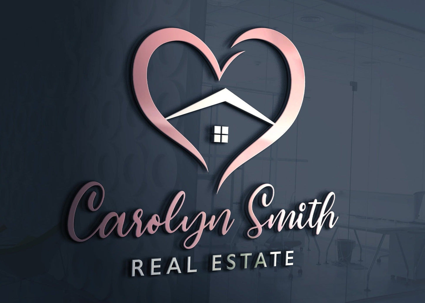 Realtor Logo Design | Heart Logo | House Logo | Real Estate Logo | Realtor Design | Realty Business | Real Estate Business | Realtor Design