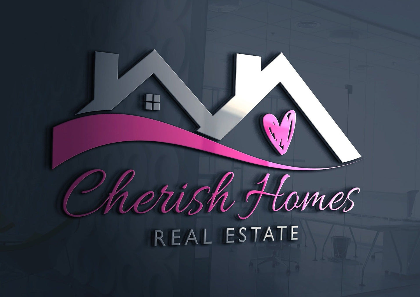 Realtor Logo Design | Real Estate Logo | Realty Logo | Property Management Logo | Logo Design | Home | House | Love | Heart