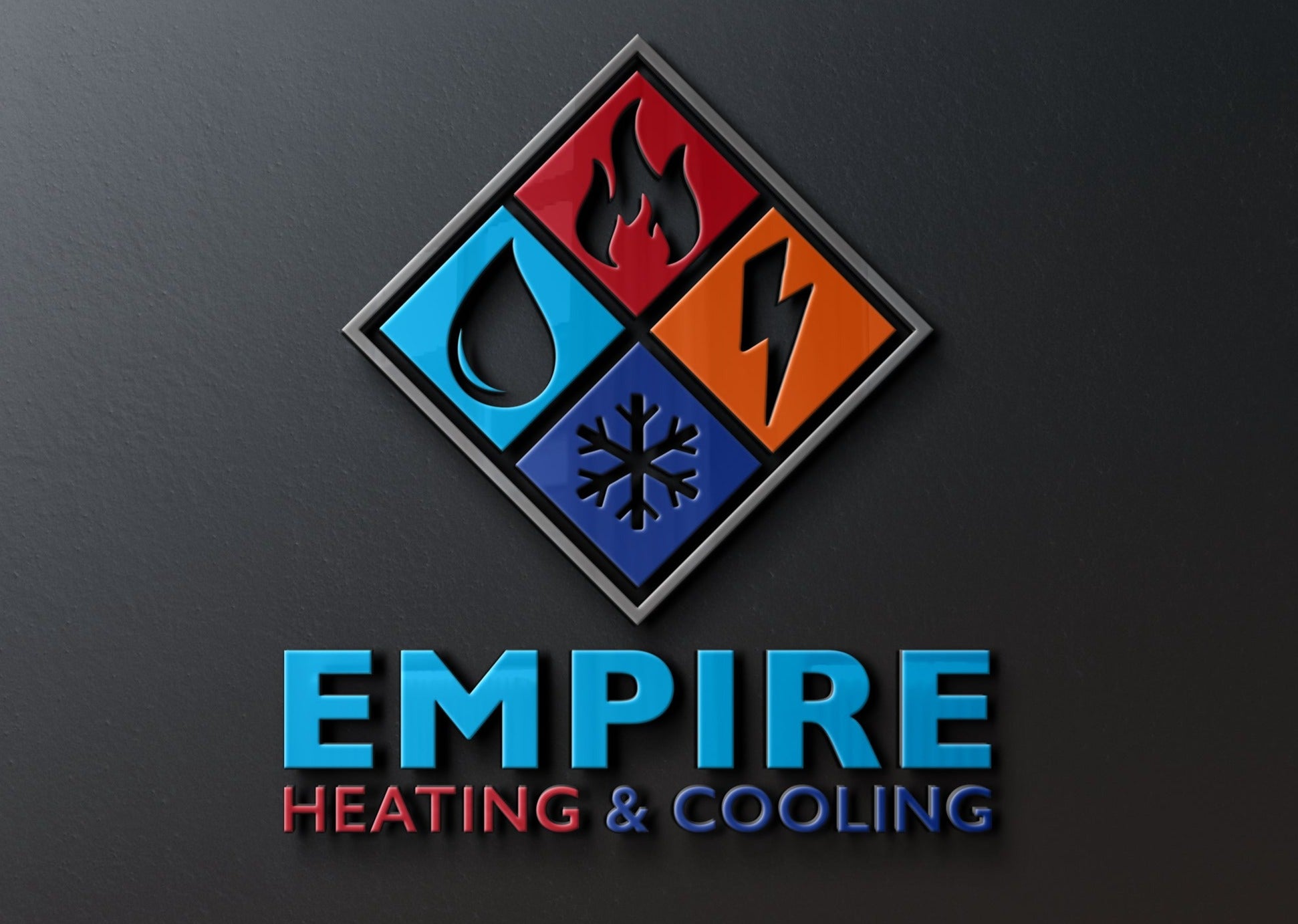 Logo Design - Heating & Air | HVAC Business | Air Conditioning Company | Heating & Cooling Business