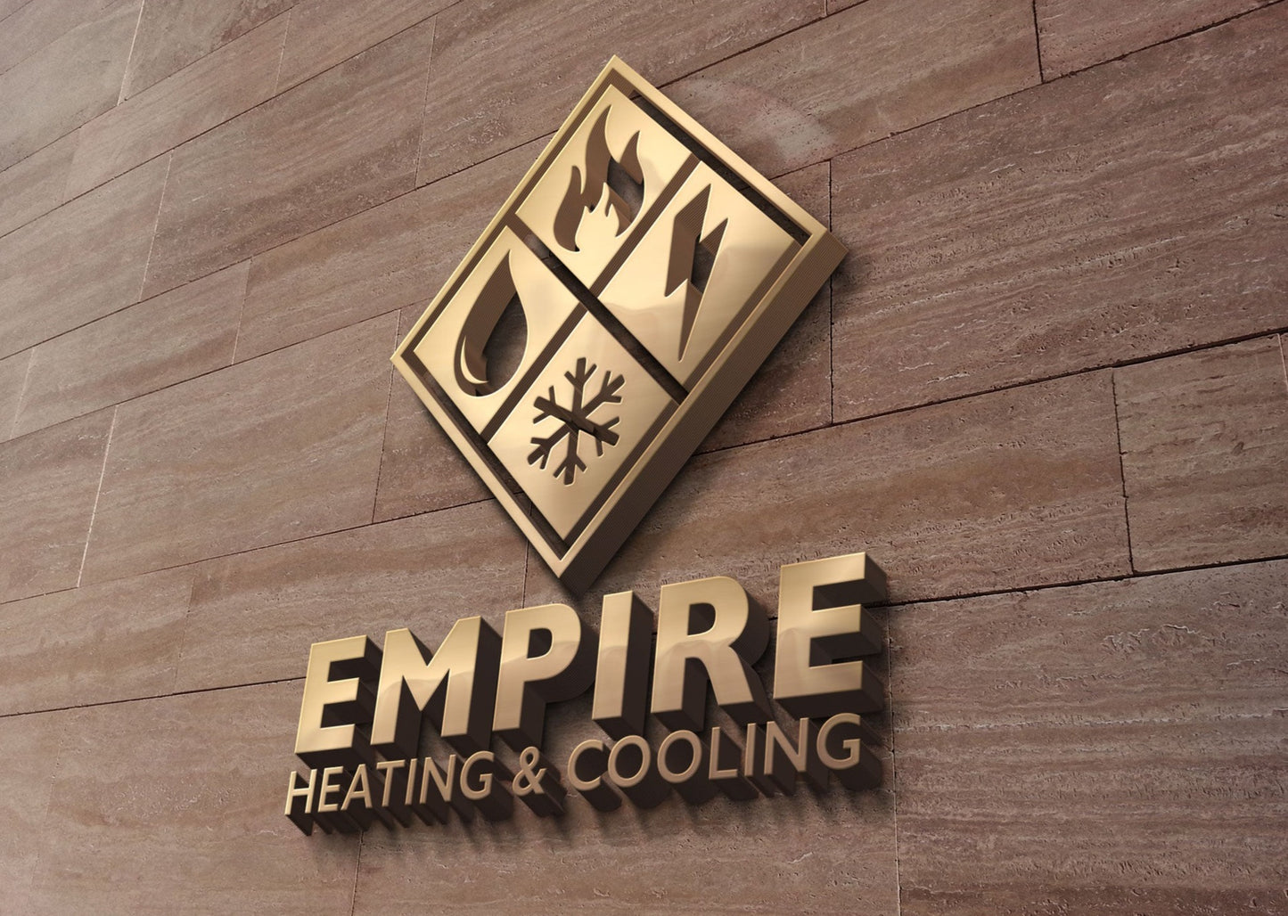 Logo Design - Heating & Air | HVAC Business | Air Conditioning Company | Heating & Cooling Business