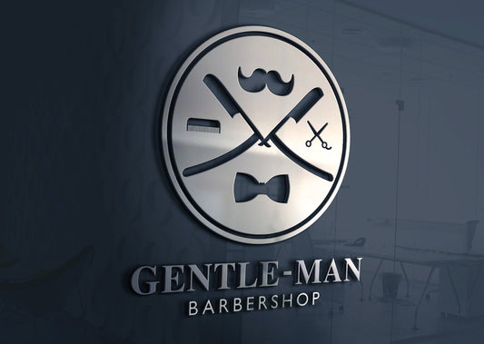 Barbershop Logo Design | Barber | Barber Shop Logo | Barber Logo | Mustache Design | Scissors | Comb