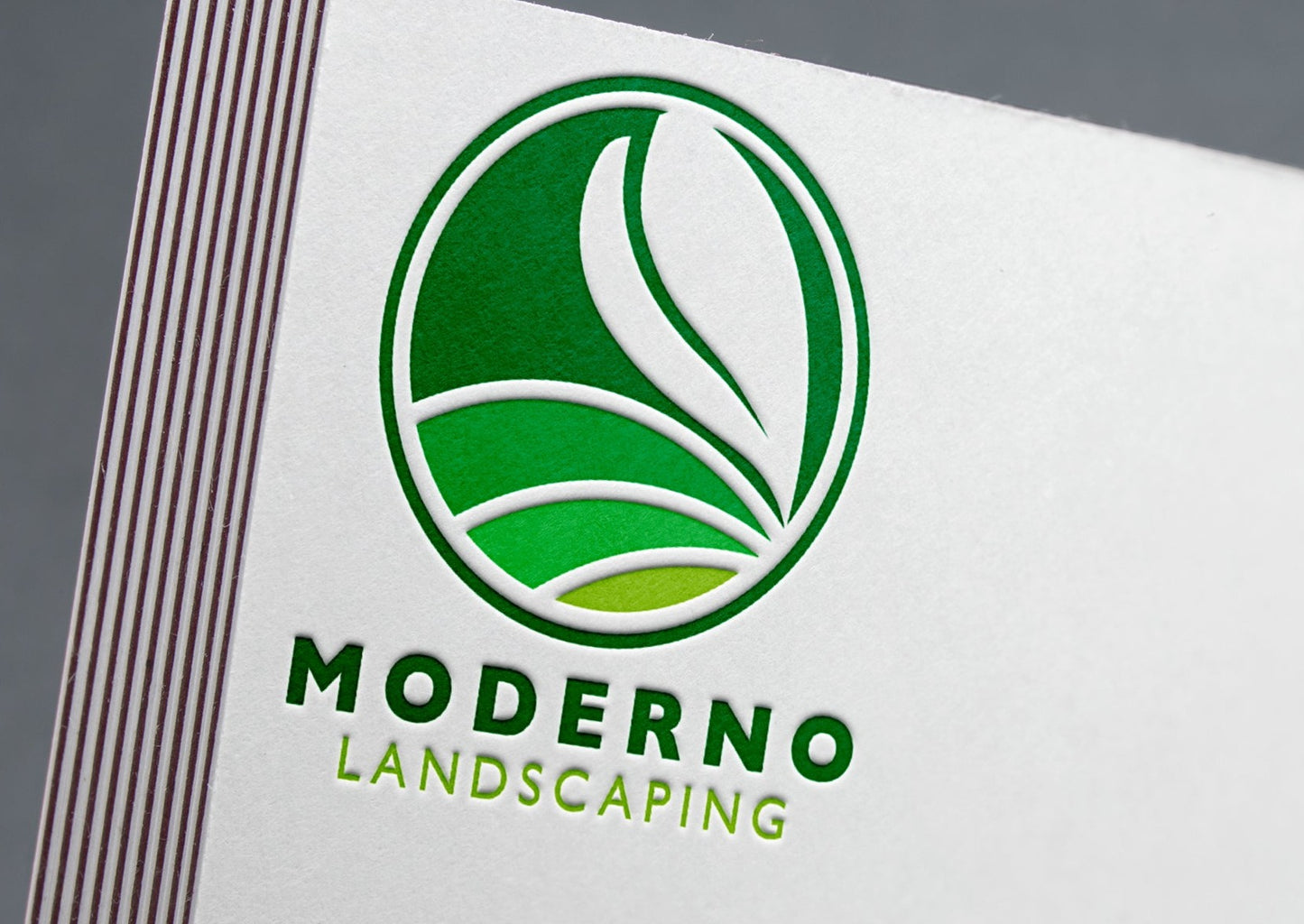 Logo Design - Landscaping Design | Lawn Care Business | Leaf Icon | Landscaper | Maintenance