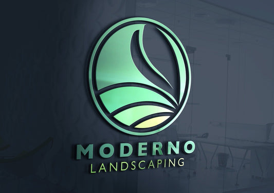 Logo Design - Landscaping Design | Lawn Care Business | Leaf Icon | Landscaper | Maintenance