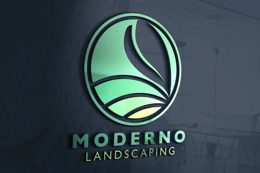Logo Design - Landscaping Design | Lawn Care Business | Leaf Icon | Landscaper | Maintenance