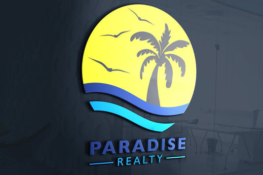 Logo Design - Landscaping Business | Palm Trees | Tree Service Company | Beach Design | Real Estate | Realty | Property Management Logo