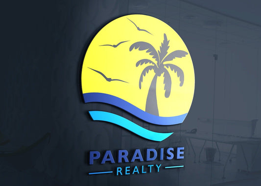 Logo Design - Landscaping Business | Palm Trees | Tree Service Company | Beach Design | Real Estate | Realty | Property Management Logo