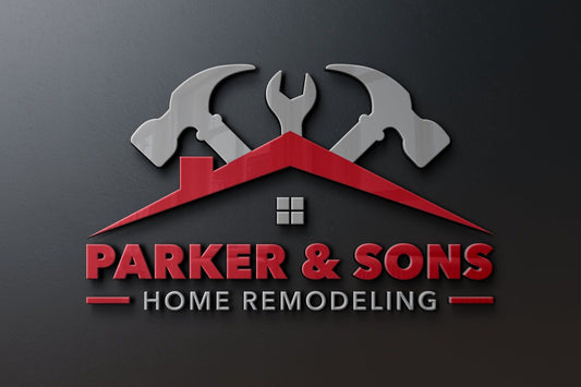 Logo Design - Construction Company | Roofing Business | Hammer Design | Roof | House Design