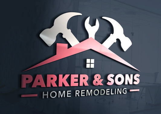 Logo Design - Construction Company | Roofing Business | Hammer Design | Roof | House Design