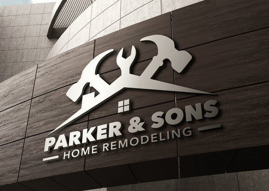 Logo Design - Construction Company | Roofing Business | Hammer Design | Roof | House Design