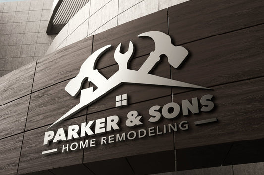 Logo Design - Construction Company | Roofing Business | Hammer Design | Roof | House Design