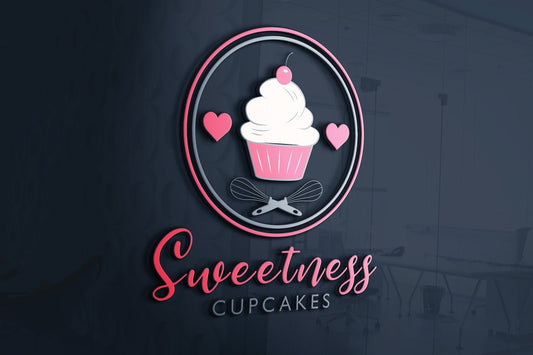 Logo Design - Bakery Shop Logo | Cupcake Logo | Bakery Logo | Sweet Treats | Cupcakes