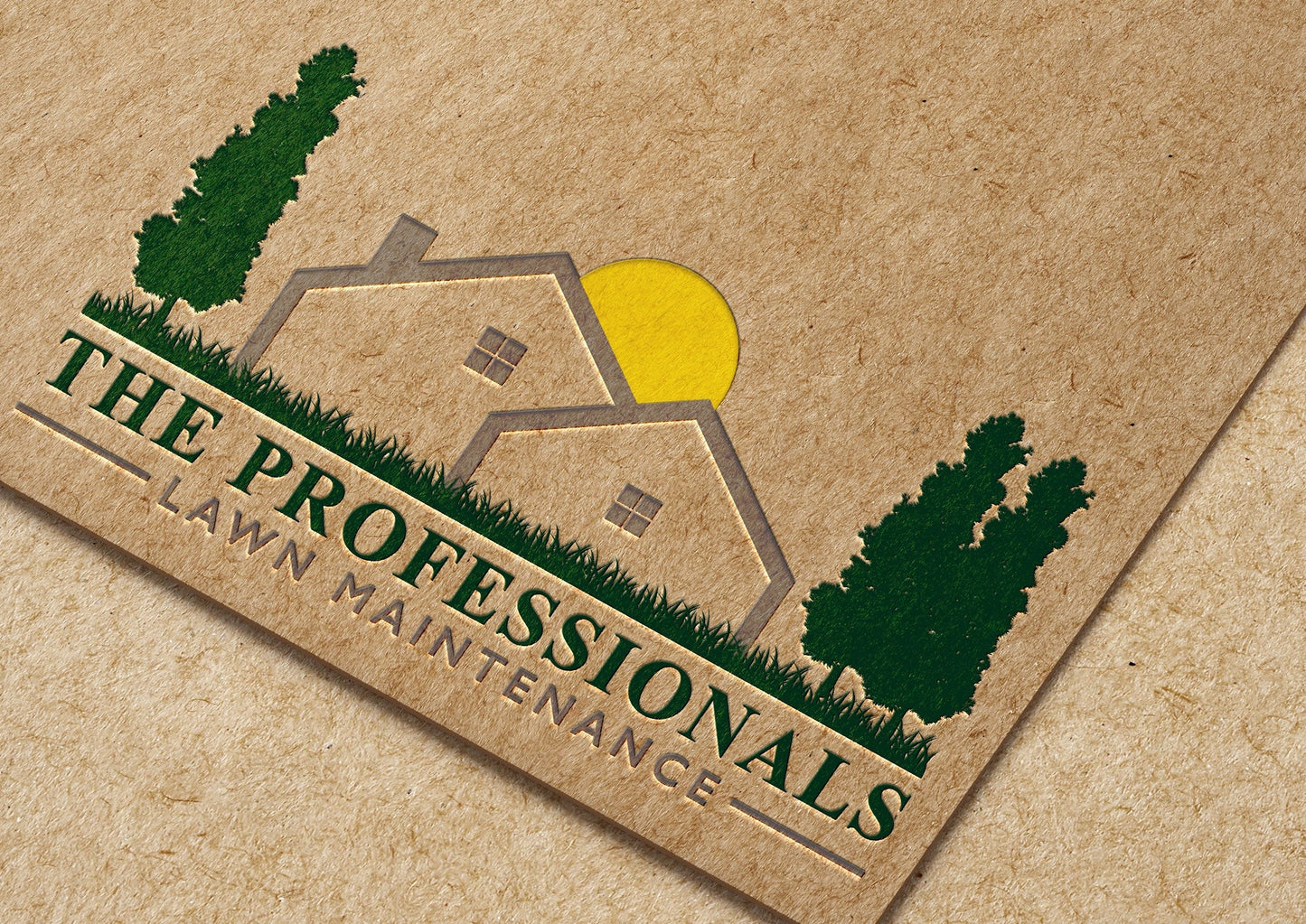 Diseño de logotipo de paisajismo | Paisajismo profesional | Negocio de paisajismo | Negocio de cuidado del césped | Empresa | Logotipo de mantenimiento de césped
