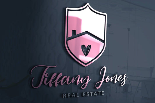 Logo Design - Real Estate Logo | Realtor Logo | House Design | Real Estate Shield | Heart Design