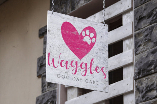 Logo Design - Doggy Day Care Logo | Pet Day Care | Dog Logo | Paw Logo | Pet Store | Dog Paw | Puppy Logo