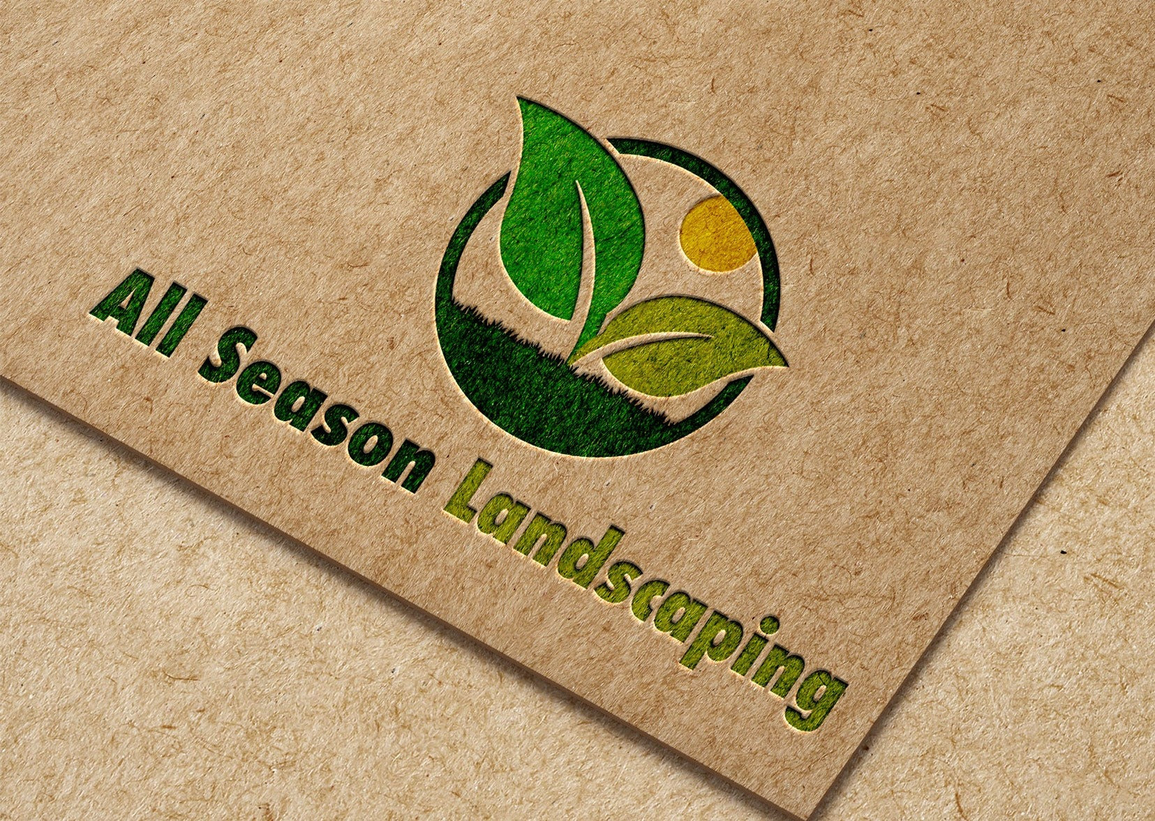 landscaping lawn care business company logo design