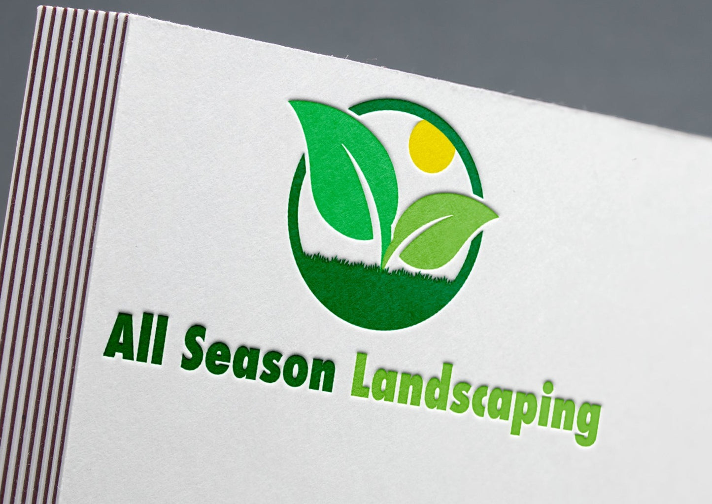 landscaping lawn care business company logo design
