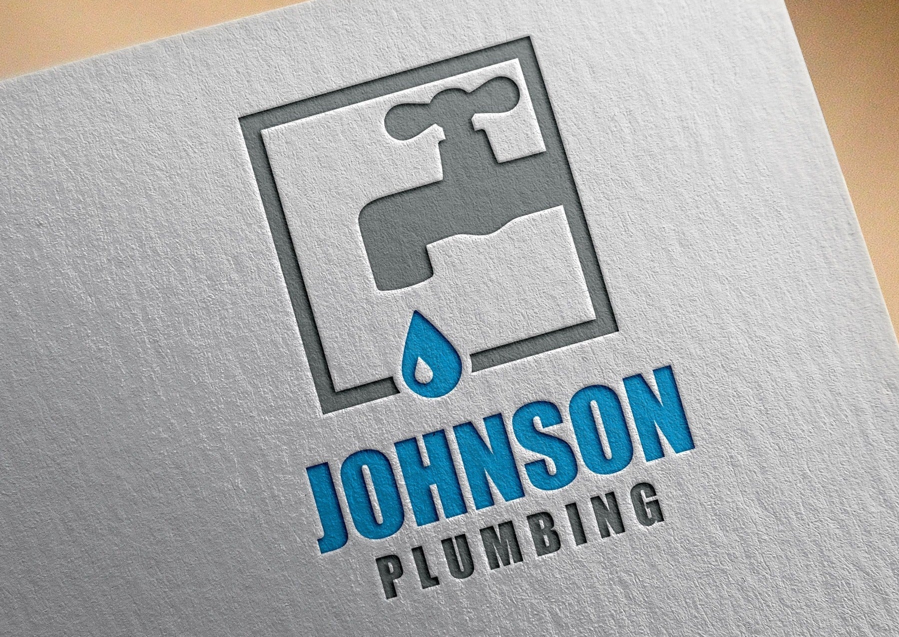 Plumbing Company Logo | Plumbing Business | Plumber | Professional Plumber | Plumbing Services | Water Drop | Faucet | Logo Design