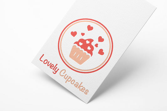 Cupcake Logo Design | Heart Design | Bakery Logo | Bakery Shop | Pastry Shop | Cupcake Design | Bakery | Pastries | Cake Logo