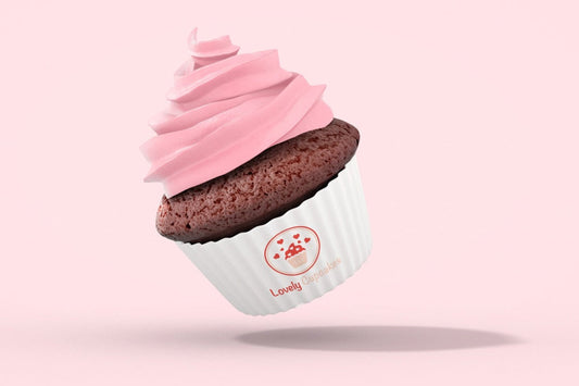 Cupcake Logo Design | Heart Design | Bakery Logo | Bakery Shop | Pastry Shop | Cupcake Design | Bakery | Pastries | Cake Logo