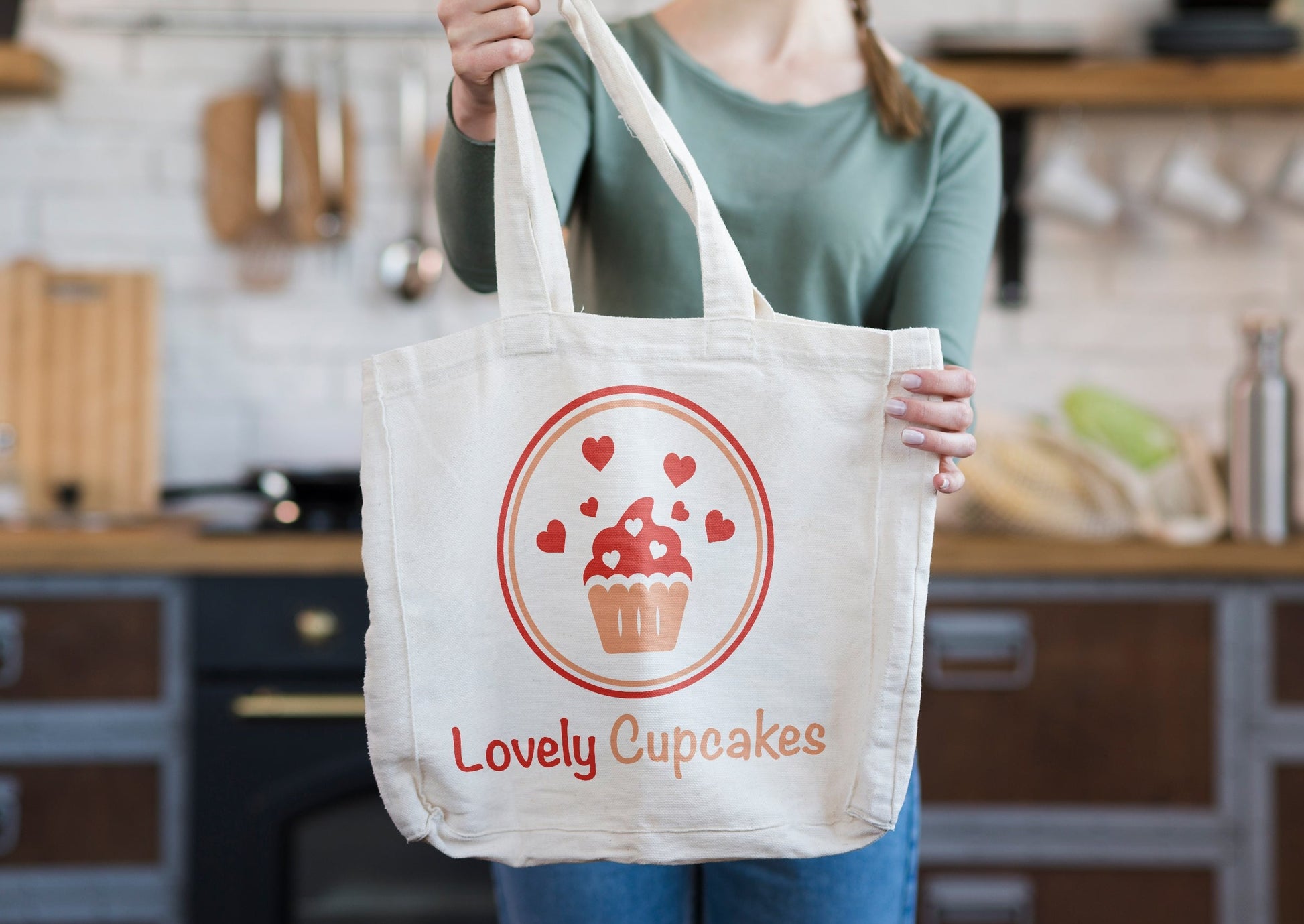 Cupcake Logo Design | Heart Design | Bakery Logo | Bakery Shop | Pastry Shop | Cupcake Design | Bakery | Pastries | Cake Logo