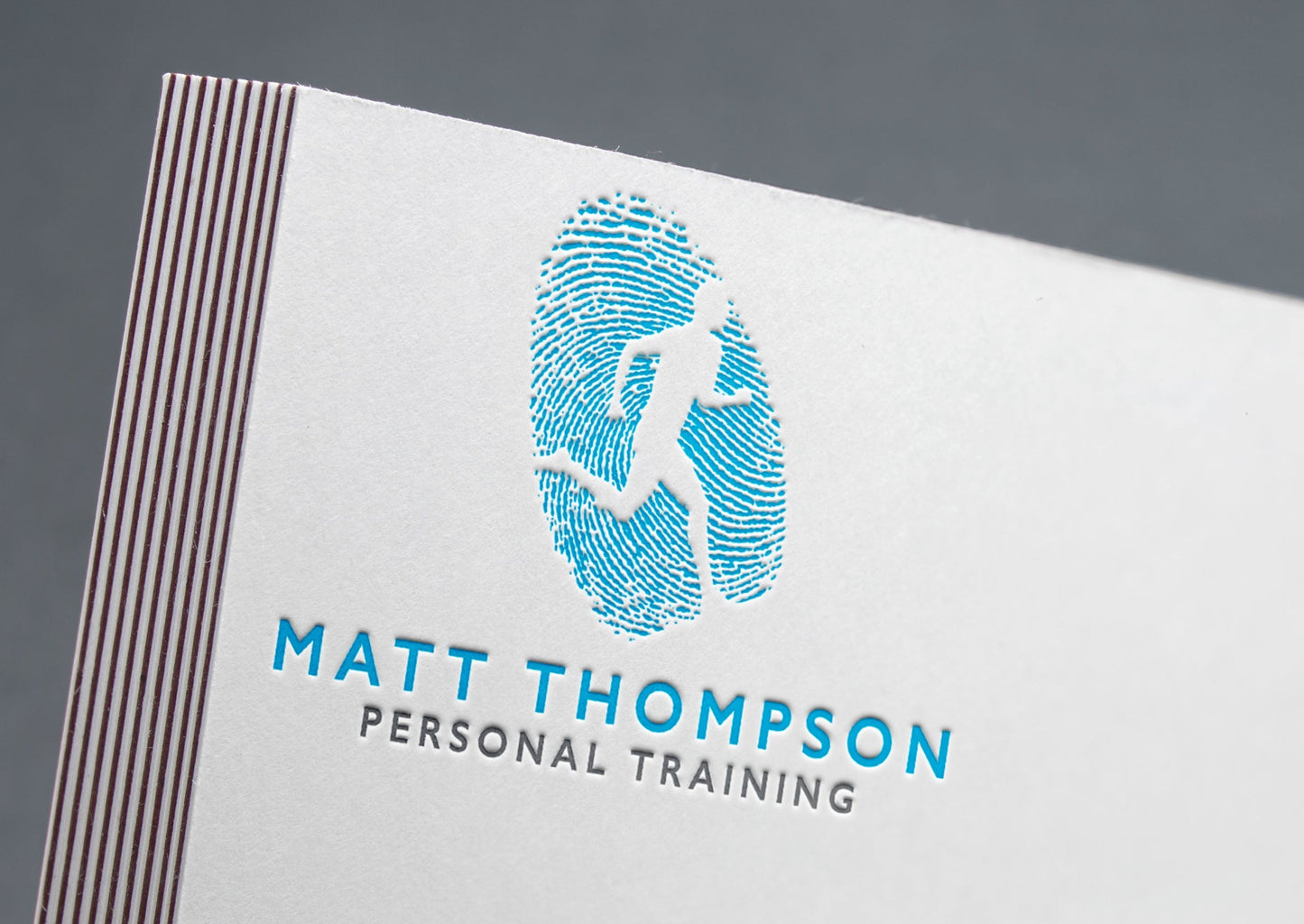 Diseño de logotipo de entrenador personal | Entrenador físico | Entrenador | Gimnasio | Corredor | Huella digital | Marca personal | Ajuste cruzado