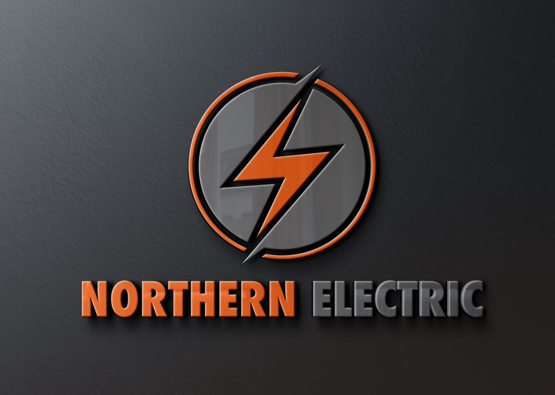 Lightning bolt logo. Electricity and flash symbols power emb