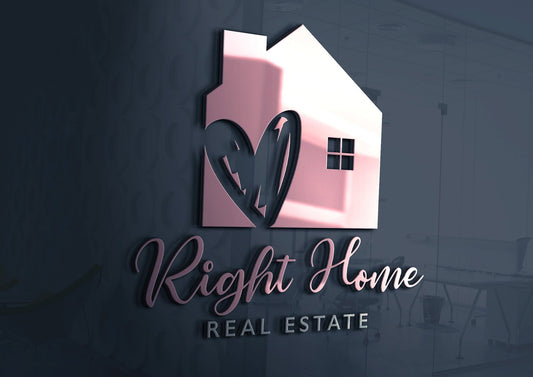 Logo Design | Real Estate | Realtor | Realty | Heart Logo | Heart Design | Real Estate Logo | Property Management | Realtor Marketing