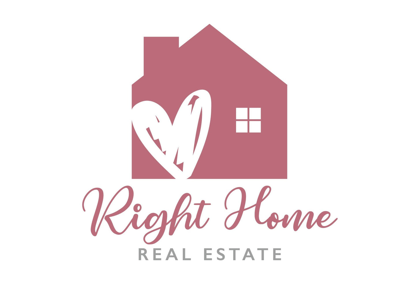 Logo Design | Real Estate | Realtor | Realty | Heart Logo | Heart Design | Real Estate Logo | Property Management | Realtor Marketing