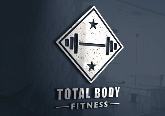 Logotipo de fitness | Entrenador físico | Logotipo de entrenador personal | Diseño de logotipos | Gimnasio | Ajuste cruzado | Pesos | Diseño de barra
